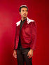 Men's Maroon Velvet Fancy Blazer